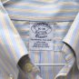 Brooks Brothers Classic Long Sleeve Dress Shirt Blue Striped Size 16-34  001