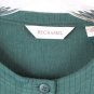 Bechamel Green Women's Long Sleeve Sweater Blazer Front Button Closure XL 045