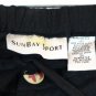 Sunbay Sport Black Embroidered Women's Pants Drawstring Closure 2X 004