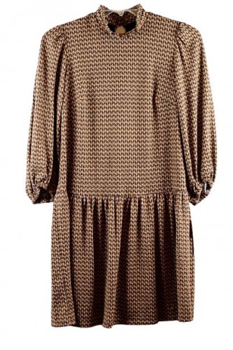 52Seven Women's Brown Mock Neck Hacci Dress Fashion Small NEW! 030
