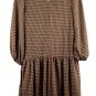52Seven Women's Brown Mock Neck Hacci Dress Fashion Small NEW! 030