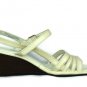 Vintage Red Cross White Women's Heels Shoes Slingback Open Toe 9.5 M