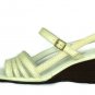 Vintage Red Cross White Women's Heels Shoes Slingback Open Toe 9.5 M