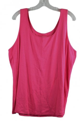 Sonoma Lifestyle Pink Women's Everyday Tank Top 2X 058