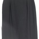 Jones New York Black Women's Career Pencil Cut Skirt Zip Closure 18W 037