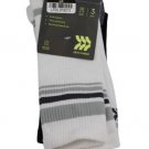 All In Motion 3 Pack White Gray Black Men's Crew Socks Sizes 6-12 016 All In Motion 3 Pack White Gray Black Men's Crew Socks Sizes 6-12 016