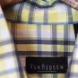 Van Heusen Plaid Men's Short Sleeve Dress Shirt Button Down Medium 015