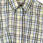 Van Heusen Plaid Men's Short Sleeve Dress Shirt Button Down Medium 015