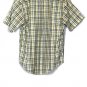 Van Heusen Plaid Men's Short Sleeve Dress Shirt Button Down Medium 015