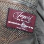 Imperial by Haggar Brown Chevron 100% Wool Men's Blazer Suit Coat Size 40