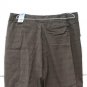 Worthington Modern Fit Sits Below the Waist Brown Plaid  Shorts Size 18   012