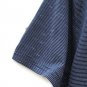 Straight Faded Navy White Striped Men's Tee Shirt Crewneck Pullover Size L  002
