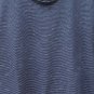 Straight Faded Navy White Striped Men's Tee Shirt Crewneck Pullover Size L  002