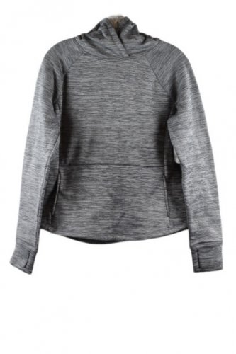 Xersion Quick Dri Gray Women's Sweatshirt Hooded Pullover Small 051