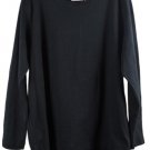 Liz Claiborne Black Women's Long Sleeve Shirt Crewneck Pullover 1X 059