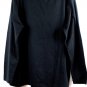 Liz Claiborne Black Women's Long Sleeve Shirt Crewneck Pullover 1X 059