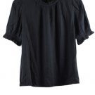 Amazon Essentials Black Women's Top Blouse Short Sleeve M 030