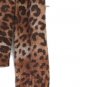 Karen Scott Leopard Print Women's Cardigan Sweater Front Zip Size Small  015