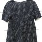 A Glow Women's Black White Floral Button Placket Maternity Top Size XS 013