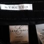 Emma James Stretch Black Striped Women's Dress Pants Zip Button Closure 18W 056