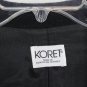 Koret Black Womens' Career Blazer Jacket One Button Size 12 048