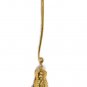 Godinger Nutcracker Brass Candle Snuffer w/ Green Velvet Case 10 1/2"