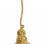Godinger Nutcracker Brass Candle Snuffer w/ Green Velvet Case 10 1/2"