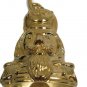 Godinger Nutcracker Brass Candle Snuffer w/ Green Velvet Case 10 1/2"