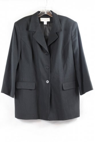 Jones New York Black Women's Career Blazer Jacket 16W 061