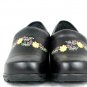 Moheda Toffeln Women's Clogs Mules Black Slip On Floral Embroidered US 8.5