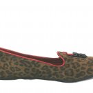Dana Buchman Sabine Women's Ballet Flats Loafers Cheetah Print Brown Fabric 9 M