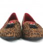 Dana Buchman Sabine Women's Ballet Flats Loafers Cheetah Print Brown Fabric 9 M
