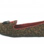 Dana Buchman Sabine Women's Ballet Flats Loafers Cheetah Print Brown Fabric 9 M