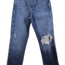 Arizona Jean Blue Women's Denim 90' Straight High Rise Ripped Jeans Size 9 045 Arizona Jean Blue Women's Denim 90' Straight High Rise Ripped Jeans Size 9 045