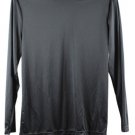 Hanes Cool Dri Black Men's Long Sleeve Shirt Pullover Medium 012