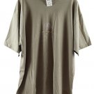 Jerzees Brown Women's Casual Embelished T-Shirt Short Sleeve Pullover XL 047