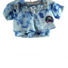 Jurassic Park Blue Tie Dye Girls 2 Piece Top & Short Size XXS 4/5 028