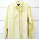 Eddie Bauer Mens Long Sleeve Dress Shirt Yellow Plaid & Check Large  014