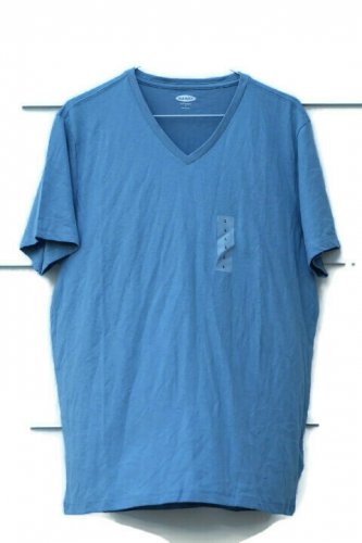 Old Navy Blue Women's Tunic Loose Shirt V Neck Soft Washed Size Large  009