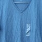 Old Navy Blue Women's Tunic Loose Shirt V Neck Soft Washed Size Large  009