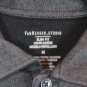 Van Heusen Studio Gray Black Men's Dress Shirt Short Sleeve Slim Fit Medium  005