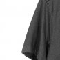 Van Heusen Studio Gray Black Men's Dress Shirt Short Sleeve Slim Fit Medium  005