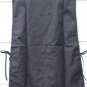 Adar Unisex  Black Workwear Cobbler Apron Side Ties 2 Front Pockets Size X 008