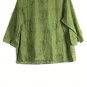 JH Collectibles Green Women's Long Sleeve Top Blouse Front Button 2 035