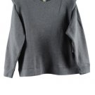 a.n.a a new approach Black Women's Sweatshirt Pullover Padded Shoulder OX 029