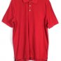 Croft & Barrow Red Men's Casual Short Sleeve Shirt 3 Button Front Medium 014
