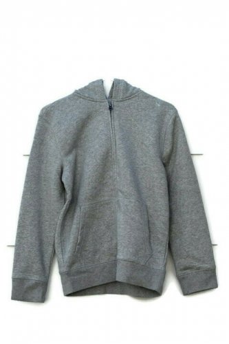 The Children's Place Gray Boys Sweatshirt Hoodie Front Full Zip Size L  005