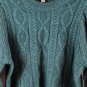 a.n.a A New Approach Green Women's Cable Knit Sweater Pullover 0X 050