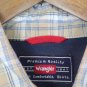 Wrangler Brown Plaid Men's Short Sleeve Dress Shirt Button Down Medium 004