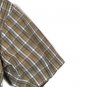 Wrangler Brown Plaid Men's Short Sleeve Dress Shirt Button Down Medium 004